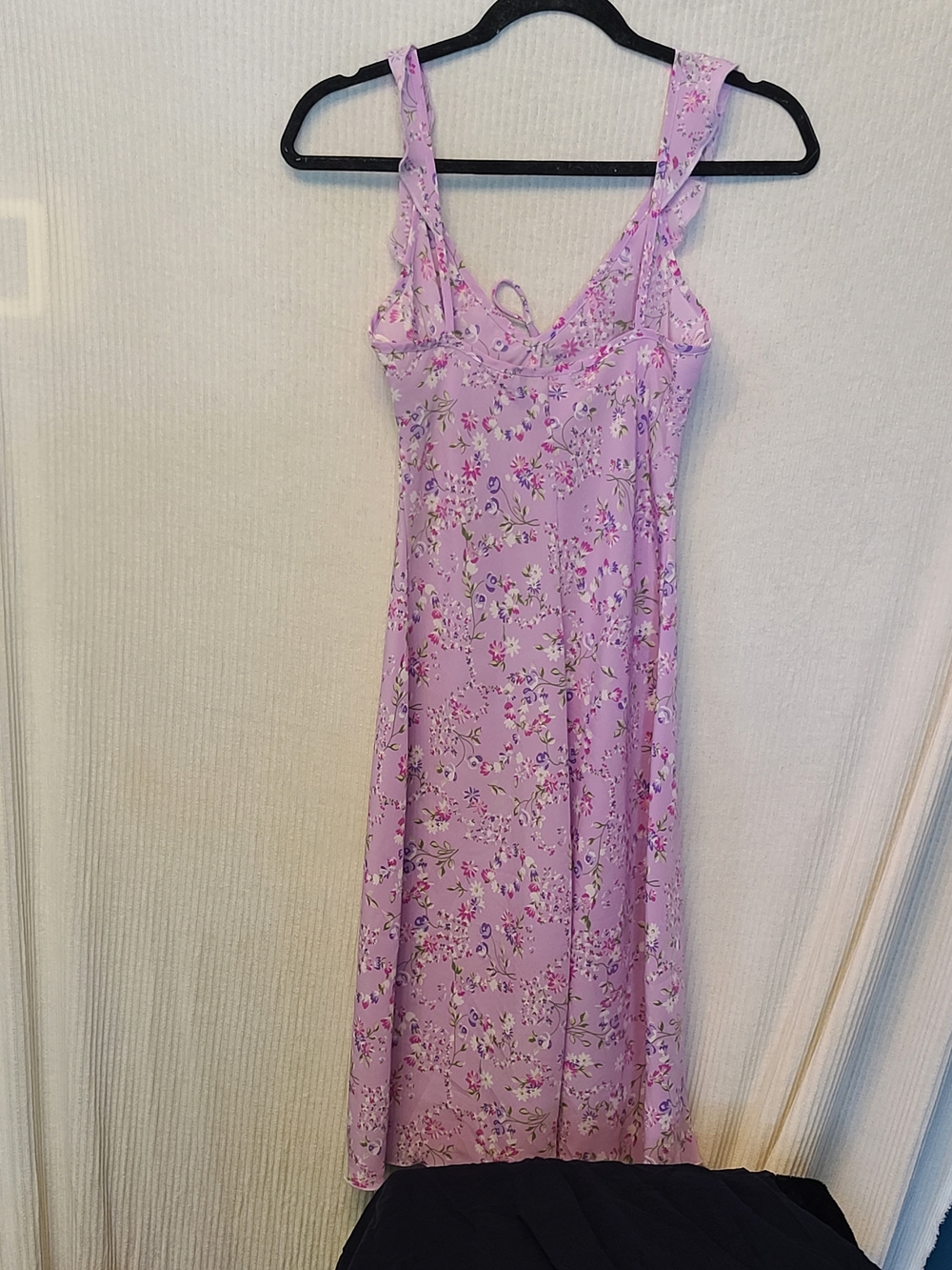 Rampage Lavender Floral Midi Dress